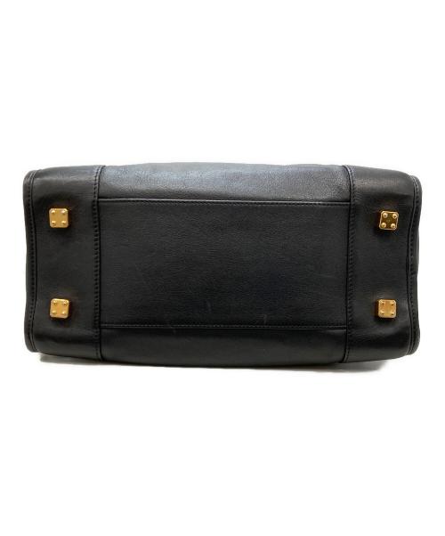 LOEWE（ロエベ）LOEWE (ロエベ) レザーハンドバッグ ブラックの古着・服飾アイテム