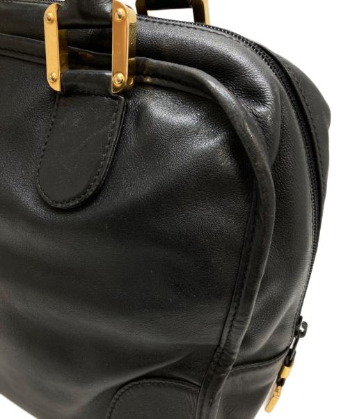 LOEWE（ロエベ）LOEWE (ロエベ) レザーハンドバッグ ブラックの古着・服飾アイテム