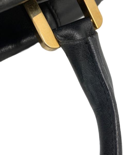 LOEWE（ロエベ）LOEWE (ロエベ) レザーハンドバッグ ブラックの古着・服飾アイテム