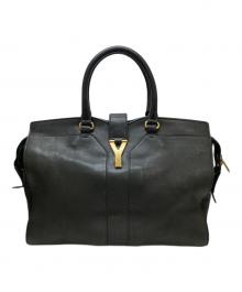 Yves Saint Laurent（イヴサンローラン）の古着「カバスシックYラインレザーハンドバッグ」｜ブラック