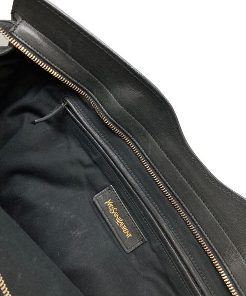 Yves Saint Laurent（イヴサンローラン）Yves Saint Laurent (イヴサンローラン) カバスシックYラインレザーハンドバッグ ブラックの古着・服飾アイテム