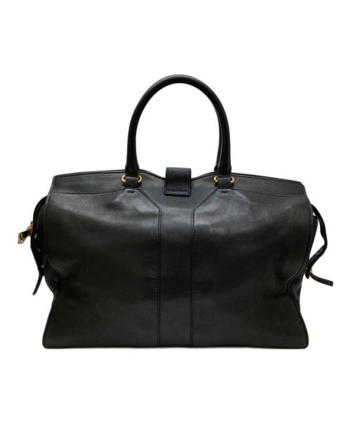Yves Saint Laurent（イヴサンローラン）Yves Saint Laurent (イヴサンローラン) カバスシックYラインレザーハンドバッグ ブラックの古着・服飾アイテム