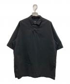 teatoraテアトラ）の古着「CAPSULESNAP POLO SHIRT DR」｜ブラック