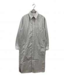 LEMAIRE（ルメール）の古着「ストライプシャツワンピース」｜ホワイト