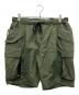 Stripes For Creative（ストライプ フォー クリエイティブ）の古着「WIDE CARGO SHORTS」｜オリーブ