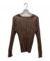PLEATS PLEASE（プリーツプリーズ）の古着「RIB KNIT」｜ブラウン