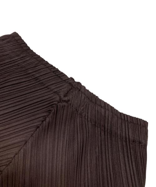 PLEATS PLEASE（プリーツプリーズ）PLEATS PLEASE (プリーツプリーズ) LEAP プリーツサルエルパンツ ブラウン サイズ:3の古着・服飾アイテム