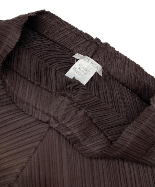 PLEATS PLEASE（プリーツプリーズ）PLEATS PLEASE (プリーツプリーズ) LEAP プリーツサルエルパンツ ブラウン サイズ:3の古着・服飾アイテム