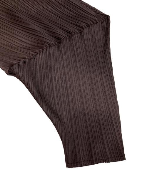 PLEATS PLEASE（プリーツプリーズ）PLEATS PLEASE (プリーツプリーズ) LEAP プリーツサルエルパンツ ブラウン サイズ:3の古着・服飾アイテム