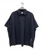 YES GOOD MARKET×SEESEE×Stripes For Creativeイエス グッド マーケット×シーシー×ストライプ フォー クリエイティブ）の古着「BIG NYLON POLO」｜ネイビー