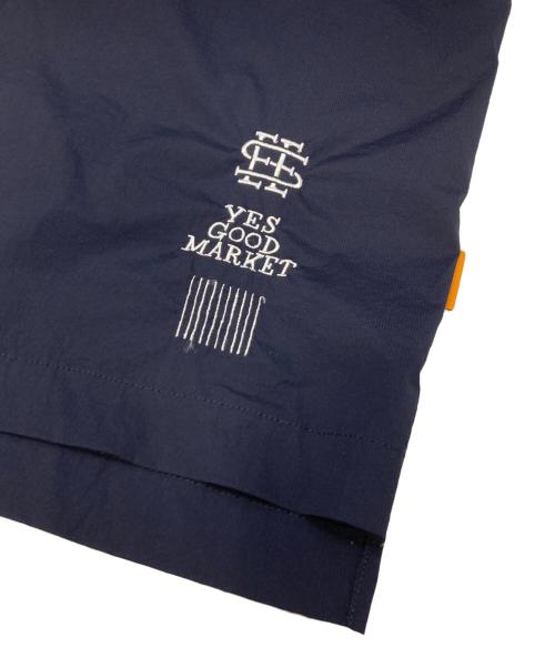 YES GOOD MARKET（イエス グッド マーケット）YES GOOD MARKET (イエス グッド マーケット) SEESEE (シーシー) Stripes For Creative (ストライプ フォー クリエイティブ) BIG NYLON POLO ネイビー サイズ:不明（実寸参照）の古着・服飾アイテム