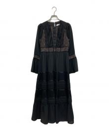 HER LIP TO（ハーリップトゥ）の古着「Social Lace Trimmed Dress」｜ホワイト