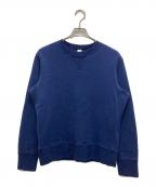 LOOPWHEELER×BEAMS PLUSループウィラー×ビームスプラス）の古着「両Vガゼットスウェット」｜ネイビー