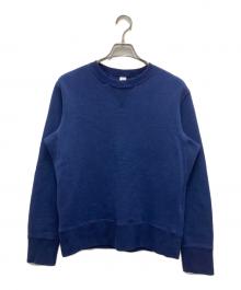 LOOPWHEELER×BEAMS PLUS（ループウィラー×ビームスプラス）の古着「両Vガゼットスウェット」｜ネイビー