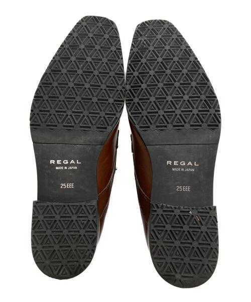 REGAL（リーガル）REGAL (リーガル) シングルモンクストラップチャッカシューズ ブラウン サイズ:25EEEの古着・服飾アイテム