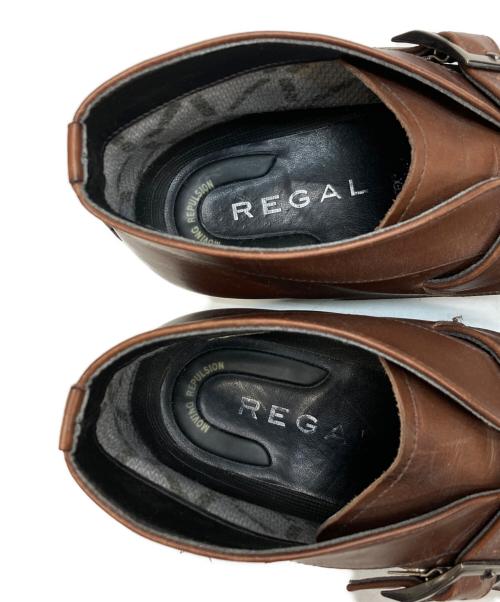 REGAL（リーガル）REGAL (リーガル) シングルモンクストラップチャッカシューズ ブラウン サイズ:25EEEの古着・服飾アイテム