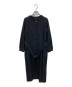 ROSSOロッソ）の古着「Aラインタックワンピース」｜ブラック