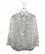 Spick and Spanスピック＆スパン）の古着「リネンカシュクール ビッグシャツ」｜ホワイト