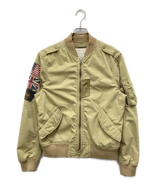 Denim & Supply Ralph Lauren（デニム＆サプライ ラルフローレン）Denim & Supply Ralph Lauren (デニム＆サプライ ラルフローレン) フライトジャケット カーキ サイズ:Sの古着・服飾アイテム