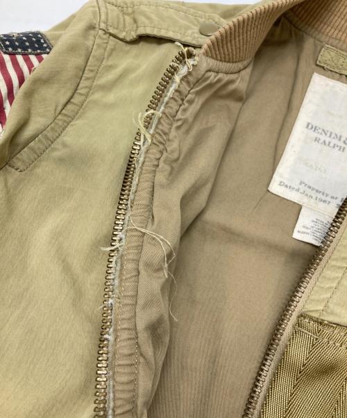 Denim & Supply Ralph Lauren（デニム＆サプライ ラルフローレン）Denim & Supply Ralph Lauren (デニム＆サプライ ラルフローレン) フライトジャケット カーキ サイズ:Sの古着・服飾アイテム