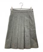 HYKEハイク）の古着「ウールプリーツスカート」｜グレー