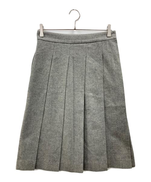 HYKE（ハイク）HYKE (ハイク) ウールプリーツスカート グレー サイズ:1の古着・服飾アイテム