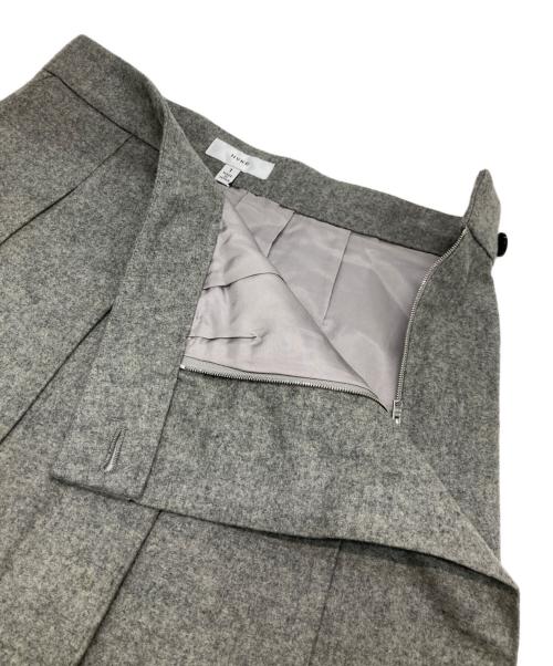 HYKE（ハイク）HYKE (ハイク) ウールプリーツスカート グレー サイズ:1の古着・服飾アイテム