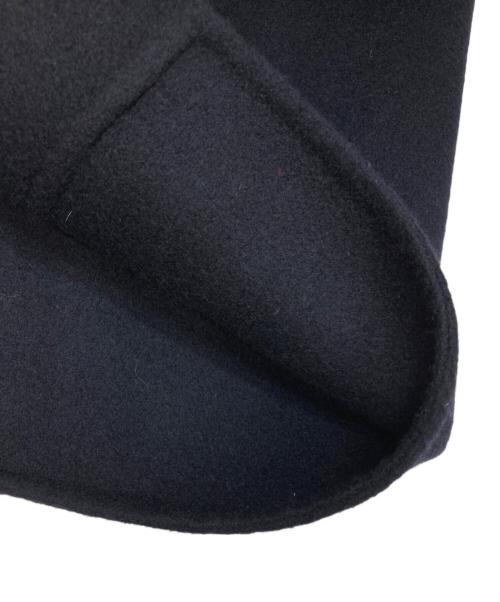 BALLSEY（ボールジィ）BALLSEY (ボールジィ) プレミアムウールリバー ノーカラーコート ネイビー サイズ:34の古着・服飾アイテム