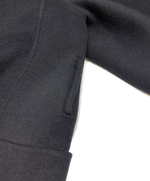 BALLSEY（ボールジィ）BALLSEY (ボールジィ) プレミアムウールリバー ノーカラーコート ネイビー サイズ:34の古着・服飾アイテム