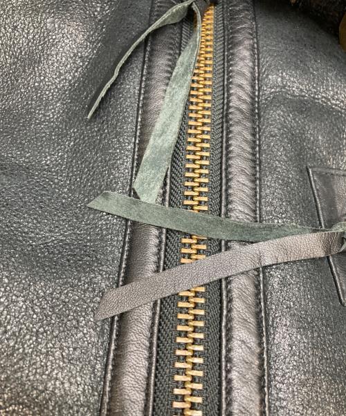 Liugoo Leathers（リューグーレザーズ）Liugoo Leathers (リューグーレザーズ) B-3 ムートンジャケット ブラック サイズ:LLの古着・服飾アイテム