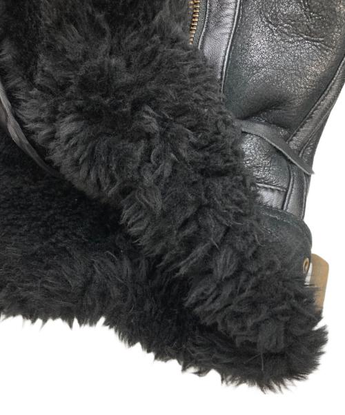 Liugoo Leathers（リューグーレザーズ）Liugoo Leathers (リューグーレザーズ) B-3 ムートンジャケット ブラック サイズ:LLの古着・服飾アイテム