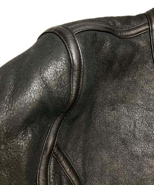Liugoo Leathers（リューグーレザーズ）Liugoo Leathers (リューグーレザーズ) B-3 ムートンジャケット ブラック サイズ:LLの古着・服飾アイテム