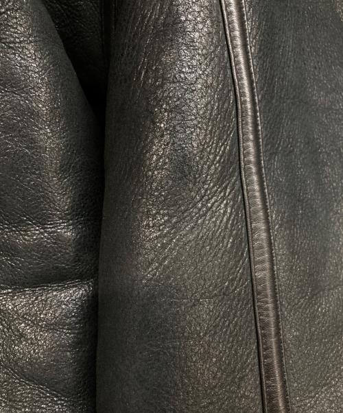 Liugoo Leathers（リューグーレザーズ）Liugoo Leathers (リューグーレザーズ) B-3 ムートンジャケット ブラック サイズ:LLの古着・服飾アイテム