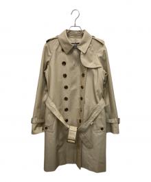 Aquascutum（アクアスキュータム）の古着「ベーシックダブルトレンチコート」｜ベージュ