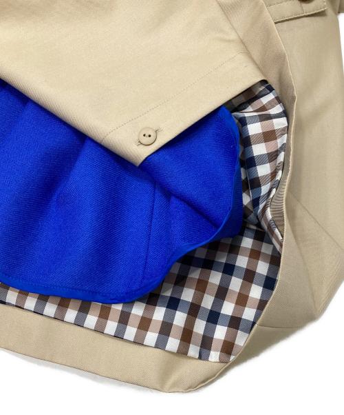 Aquascutum（アクアスキュータム）Aquascutum (アクアスキュータム) ベーシックダブルトレンチコート ベージュ サイズ:6の古着・服飾アイテム