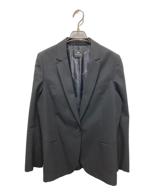PS Paul Smith（ＰＳポールスミス）PS Paul Smith (ＰＳポールスミス) 裏地ロゴウールセットアップスーツ ブラック サイズ:J40／P42の古着・服飾アイテム