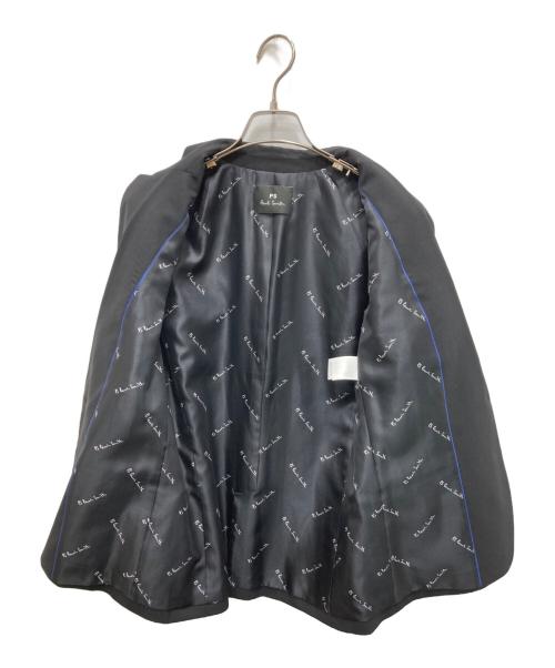 PS Paul Smith（ＰＳポールスミス）PS Paul Smith (ＰＳポールスミス) 裏地ロゴウールセットアップスーツ ブラック サイズ:J40／P42の古着・服飾アイテム