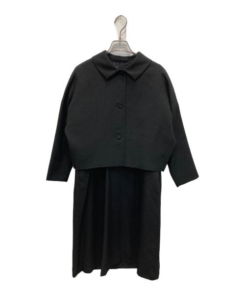 nooy（ヌーイ）nooy (ヌーイ) ジャガードフォーマルセットアップ ブラック サイズ:不明（実寸参照）の古着・服飾アイテム