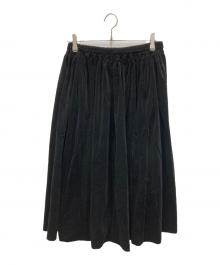 HUIS（ハウス）の古着「みじんコールロングスカート」｜ブラック