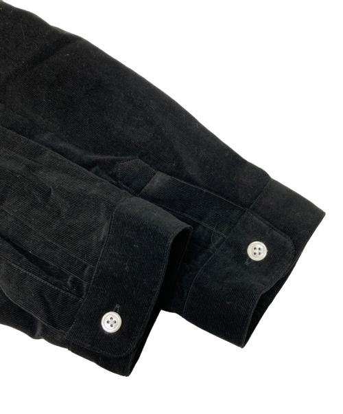 HUIS（ハウス）HUIS (ハウス) みじんコールバンドカラーオーバーシャツ ブラック サイズ:Fの古着・服飾アイテム