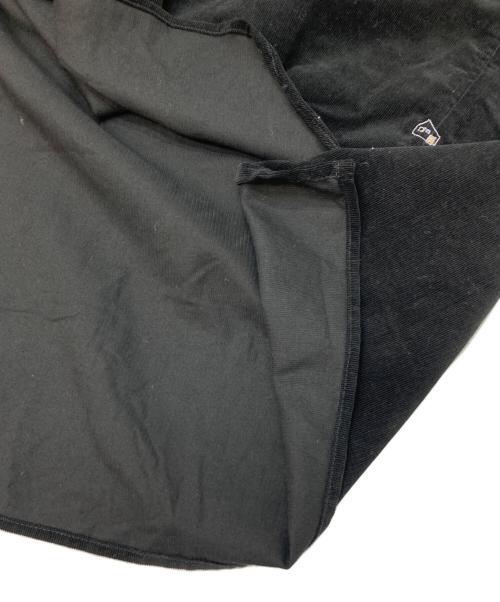 HUIS（ハウス）HUIS (ハウス) みじんコールバンドカラーオーバーシャツ ブラック サイズ:Fの古着・服飾アイテム