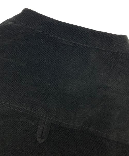 HUIS（ハウス）HUIS (ハウス) みじんコールバンドカラーオーバーシャツ ブラック サイズ:Fの古着・服飾アイテム