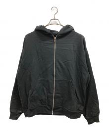 LOS ANGELES APPAREL（ロサンゼルスアパレル）の古着「14oz ジップパーカー」｜ブラック
