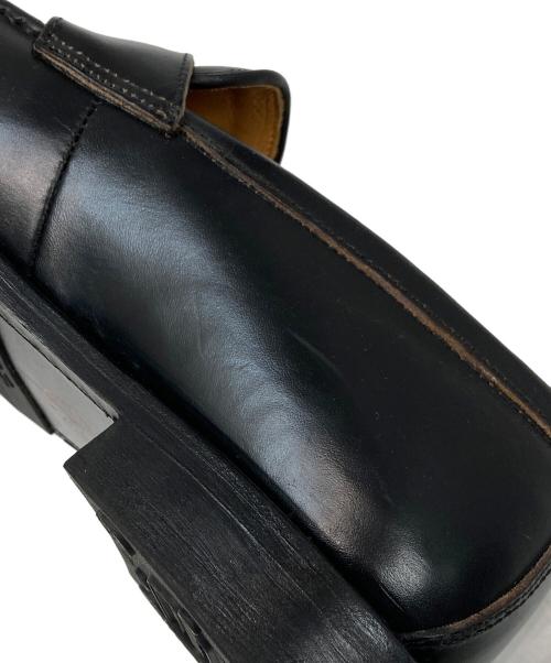 WHEEL ROBE（ウィールローブ）WHEEL ROBE (ウィールローブ) HEAVY STITCHING LOAFER ブラック サイズ:7Dの古着・服飾アイテム