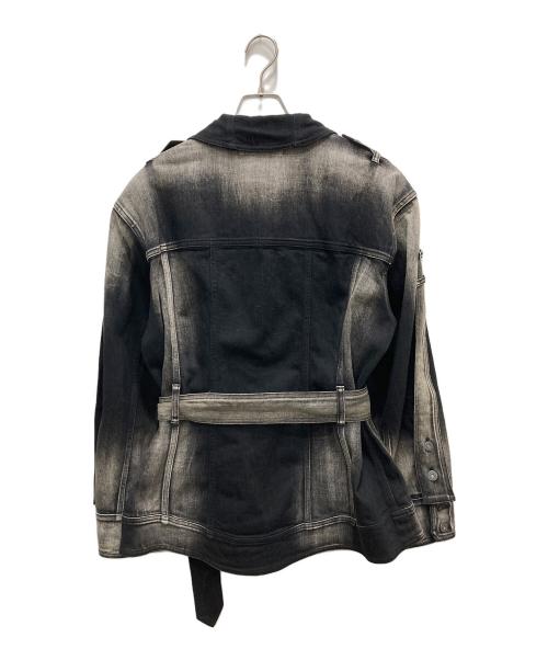 mukcyen（ムッシャン）mukcyen (ムッシャン) over denim jacket ブラック サイズ:FREEの古着・服飾アイテム