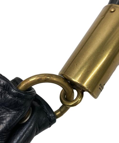 GUCCI（グッチ）GUCCI (グッチ) レザーワンハンドバッグ ブラックの古着・服飾アイテム