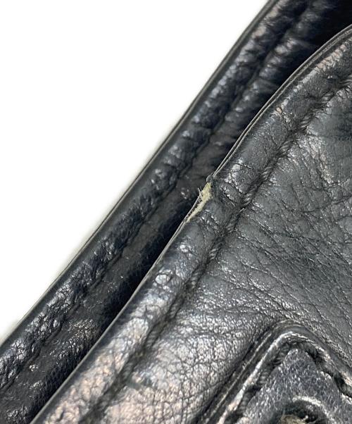 GUCCI（グッチ）GUCCI (グッチ) レザーワンハンドバッグ ブラックの古着・服飾アイテム