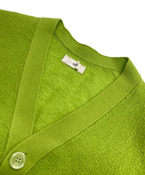 UNFIL（アンフィル）UNFIL (アンフィル) extrakid mohair amunzen-knit cardigan グリーン サイズ:1の古着・服飾アイテム