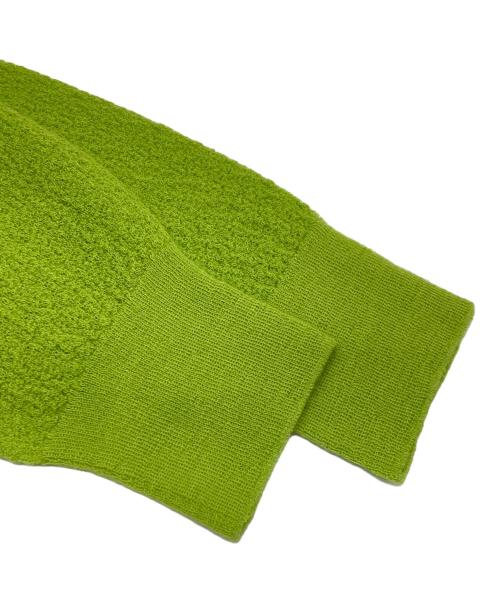 UNFIL（アンフィル）UNFIL (アンフィル) extrakid mohair amunzen-knit cardigan グリーン サイズ:1の古着・服飾アイテム