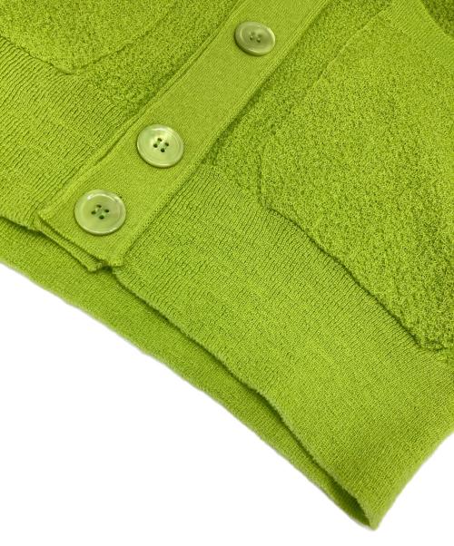 UNFIL（アンフィル）UNFIL (アンフィル) extrakid mohair amunzen-knit cardigan グリーン サイズ:1の古着・服飾アイテム